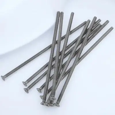 

10pcs Long Wall Plate Screws Stainless Steel Extended Outlet Screws For Electrical Box Diy Home Repair Mounting Fasteners