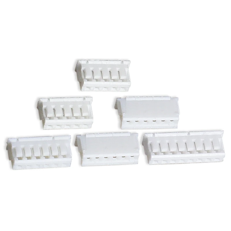 2000pcs ZH1.5mm Pitch White Rubber Plug 2P/3P/4P/5P/6P/7P-12P Wire Housing Connector