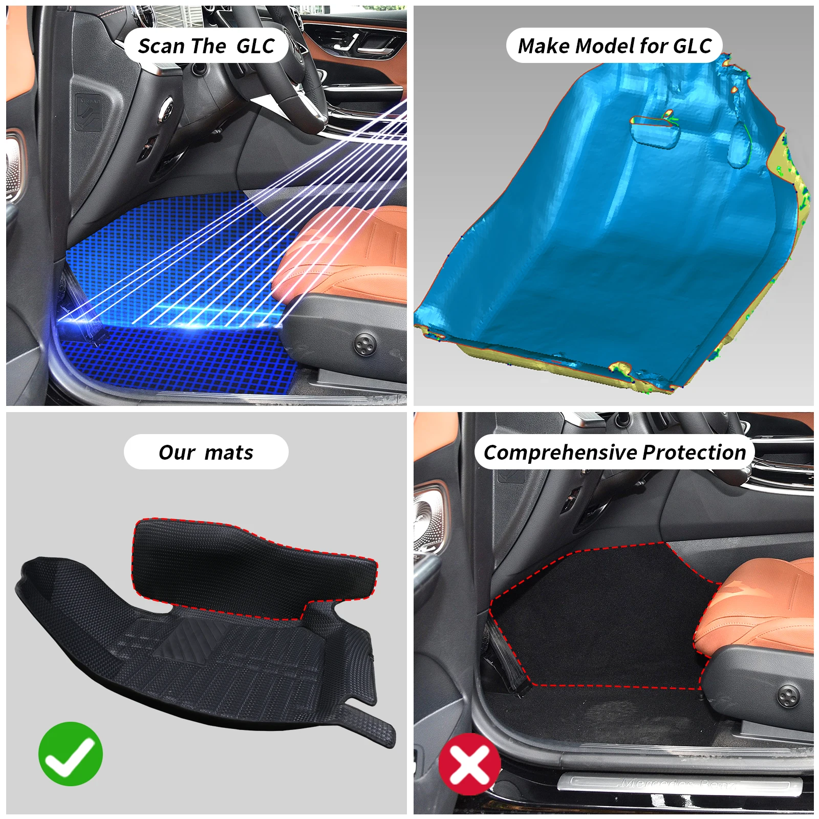 سجادة متينة مانعة للانزلاق لأرضية السيارة دودج رام ، سجادة سهلة التنظيف ، سجادة أرضية مقاومة للاهتراء ، كابينة عمل كلاسيكية-من طراز CrewCab #6