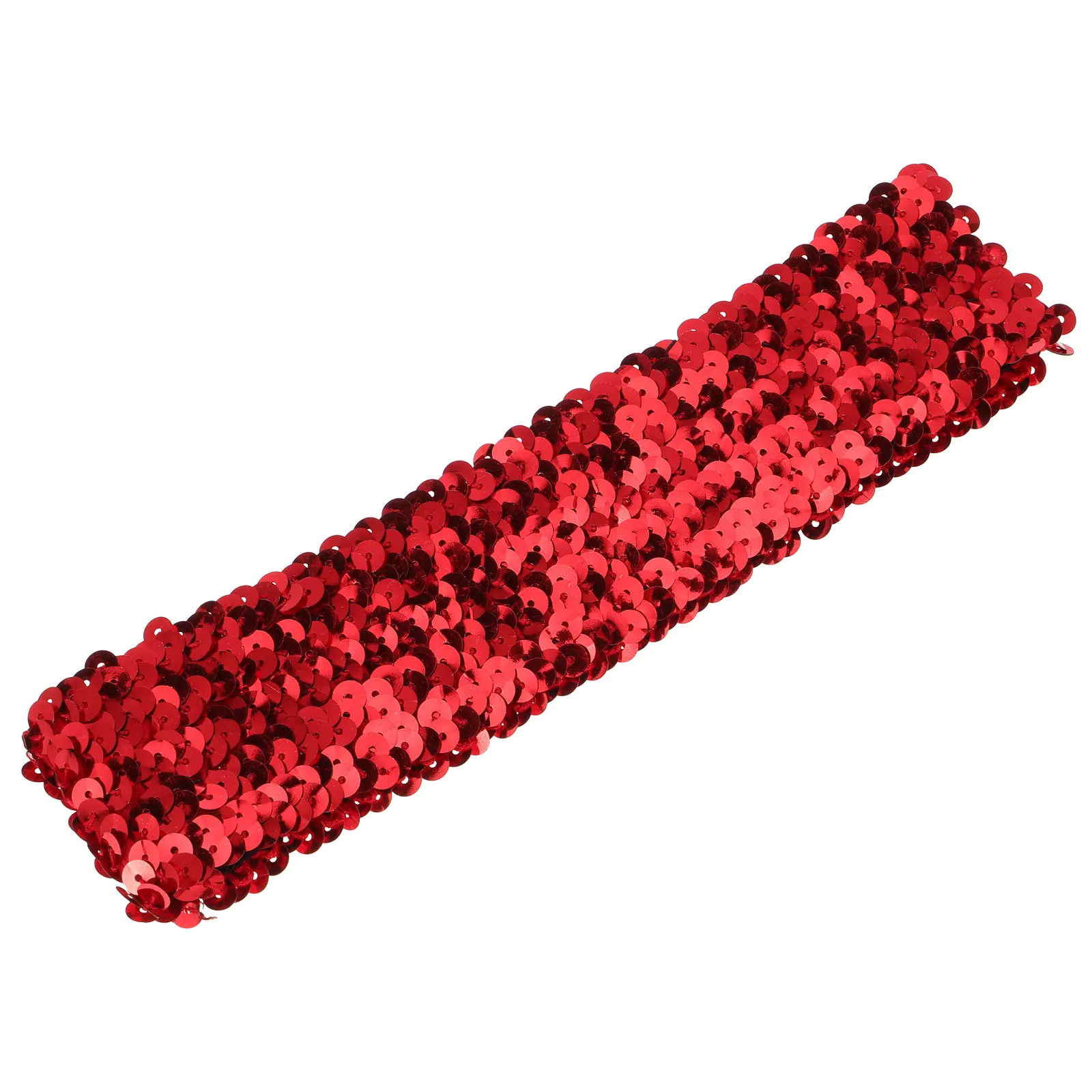 

Sequin Headband Elastic Red Bright Sparkly Padded Hairband for Birthday Party Festival Cosplay Cheerleader Accessory