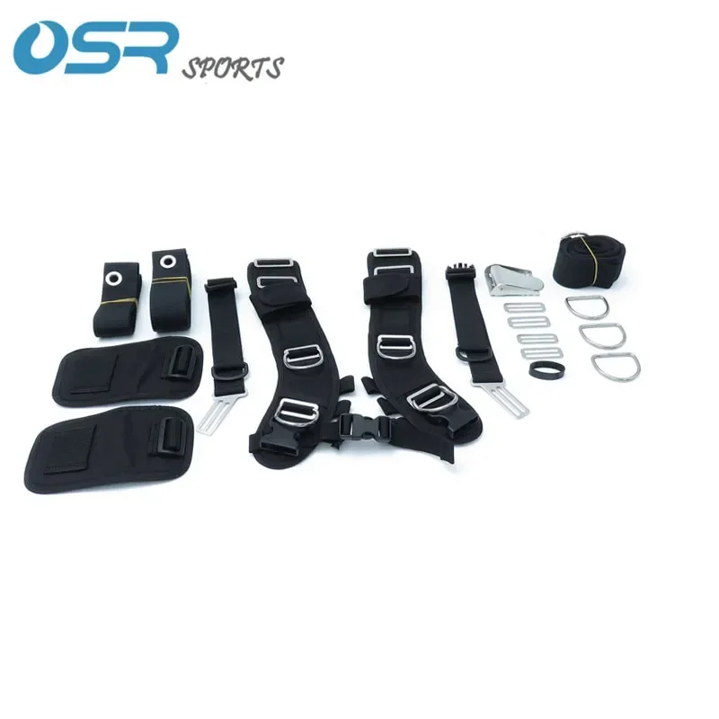 Comfortable Adjustable Quick Release Carry System for Diving Backflight Harness Backmount