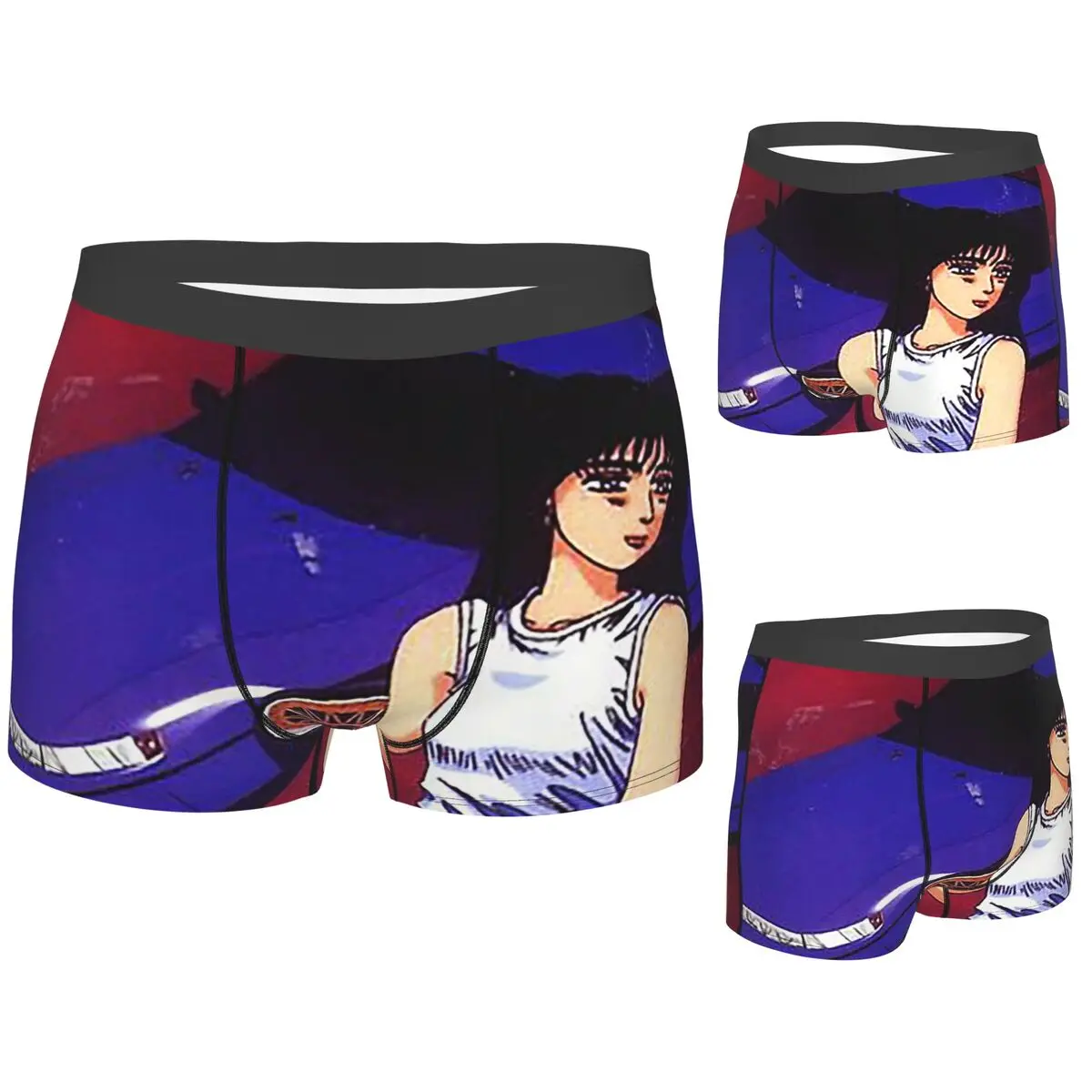 

Boxer Underpants Shorts Initial D Mako Super Eurobeat Anim Panties Men's Breathable Underwear for Homme Man Boyfriend Gift
