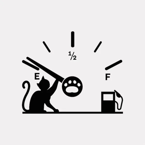 Leuke Kat Volledige Gasmeter Sticker voor Auto Brandstoftankdop Deurdecoratie Exterieur Accessoires Outdoor Stickers Pvc Vinyl Decals