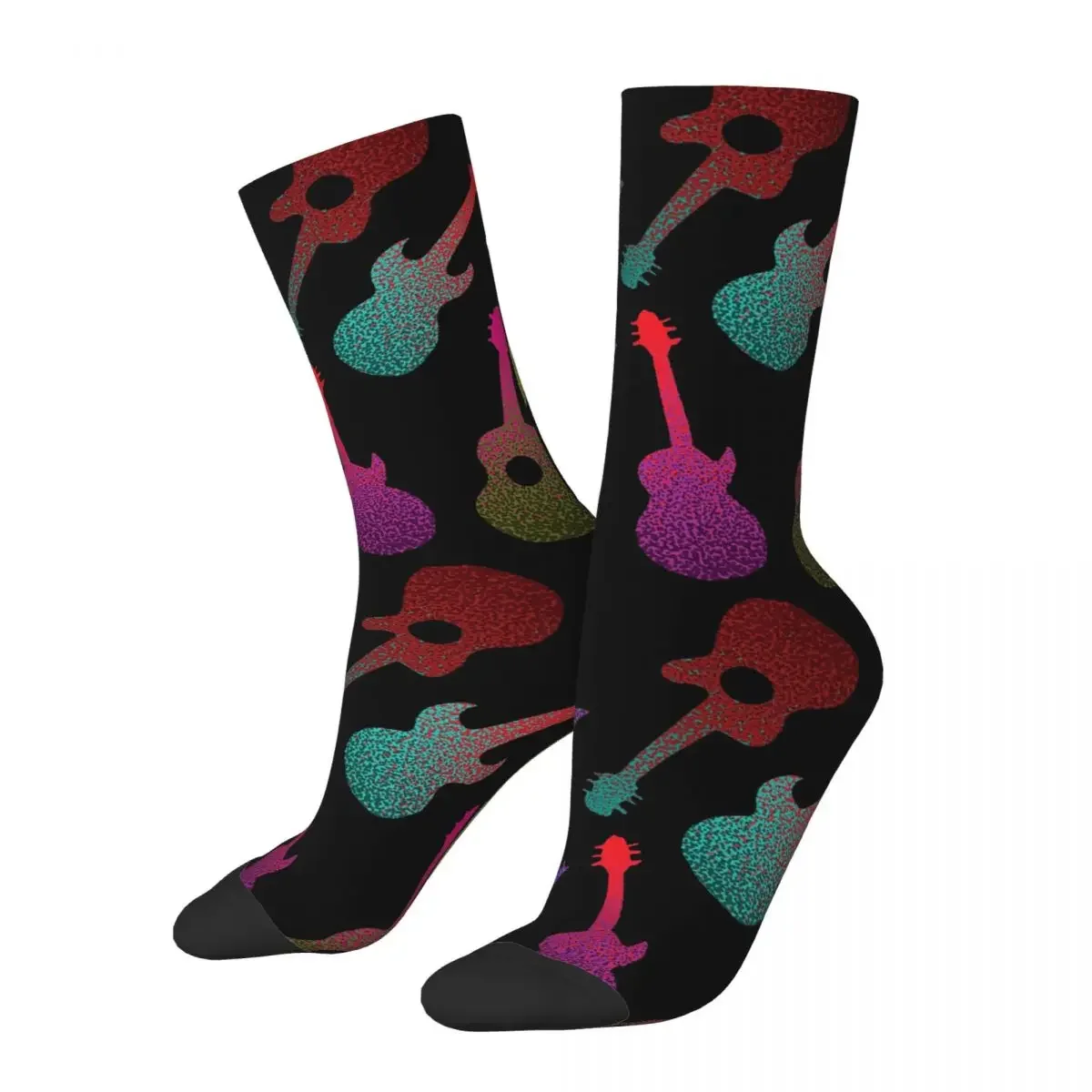 Guitars Socks Harajuku Sweat Absorbing Stockings All Season Long Socks Accessories for Unisex Gifts