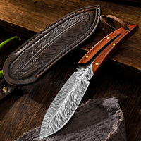 3 Inches Butcher Boning Knife Wood Handle Utility Knife Slicing Meat Fruit Fish Filleting Knife Chef Cooking Kitchen Knives