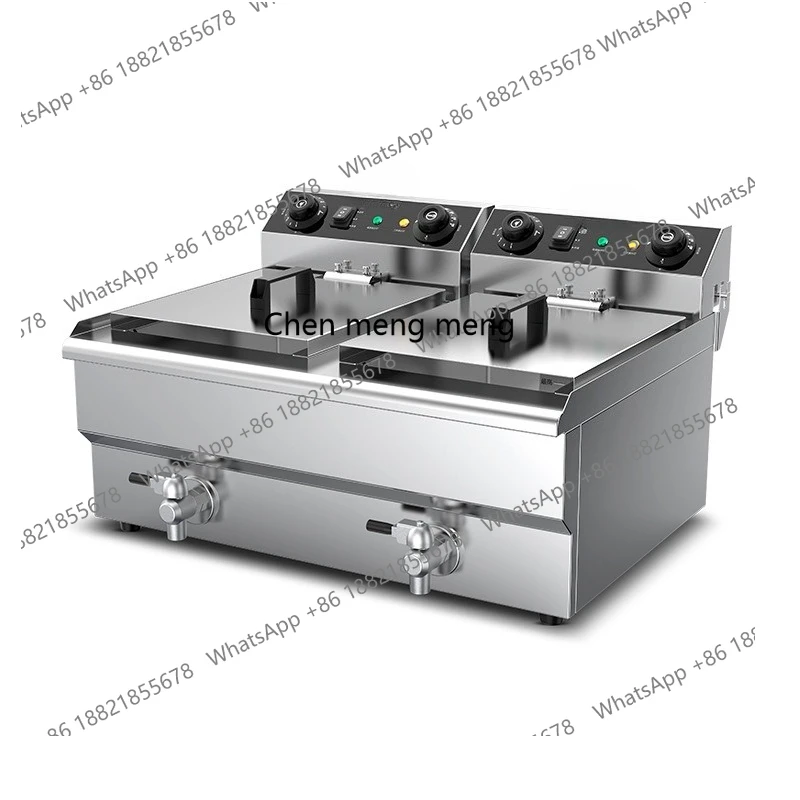 

Single-cylinder commercial fryer Fried potato tower machine Thickened double-cylinder fritter