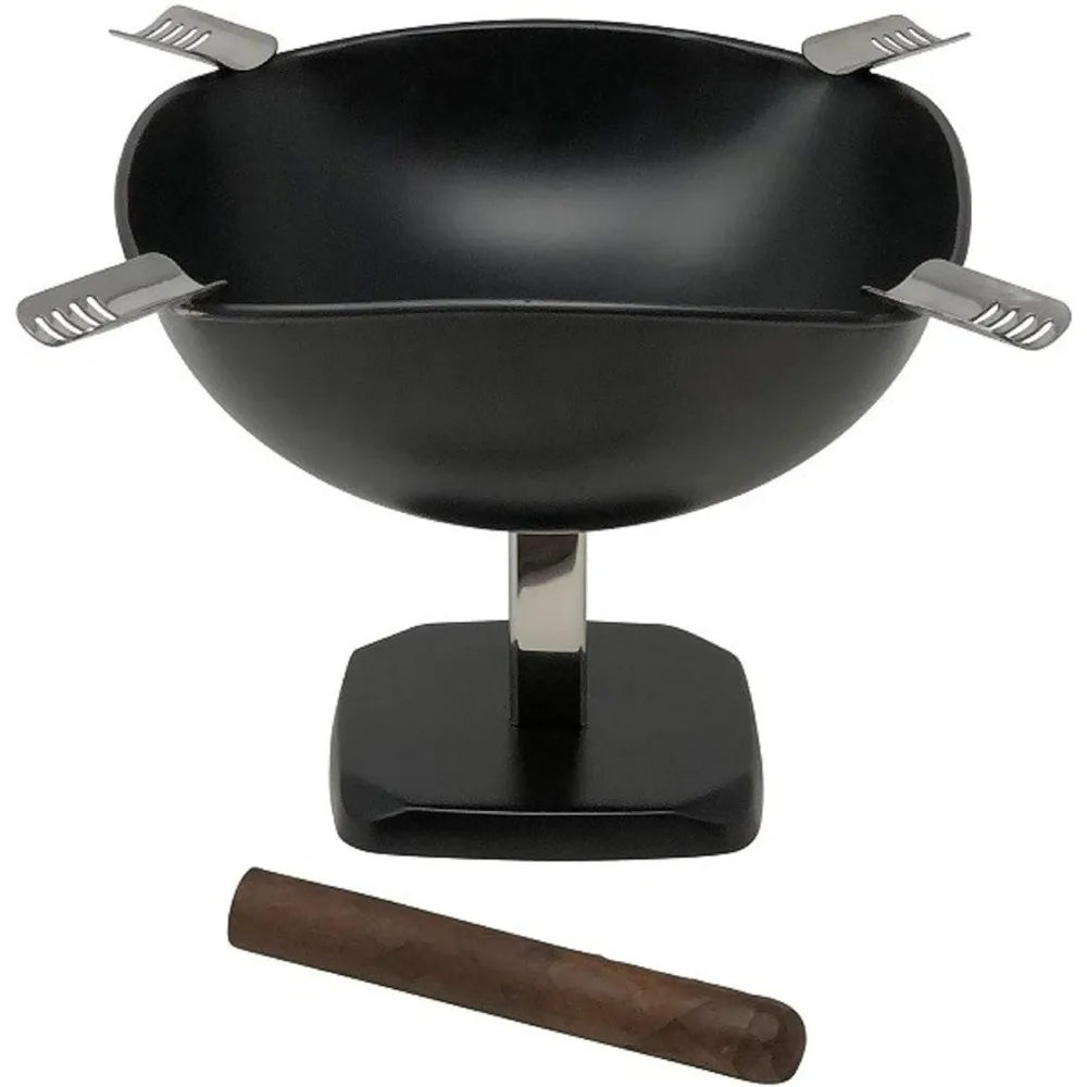 

Импортная группа Smokin Ash Quadrangle, приподнятая настольная чаша для пепельницы для сигар - Цвет: пудровое покрытие, черный матовый