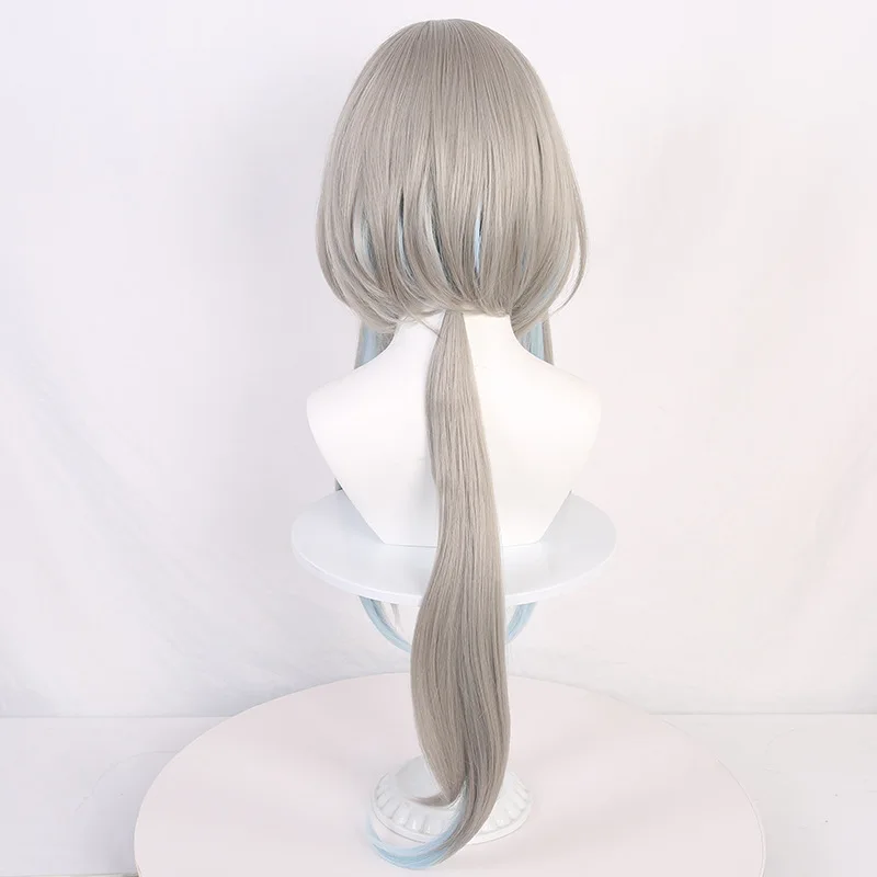 Parrucca cosplay Genshin Impact - Zhongli The Dust Devil God Of Liyue Il Signore del vento e delle nuvole Vero canzone di polvere e onde