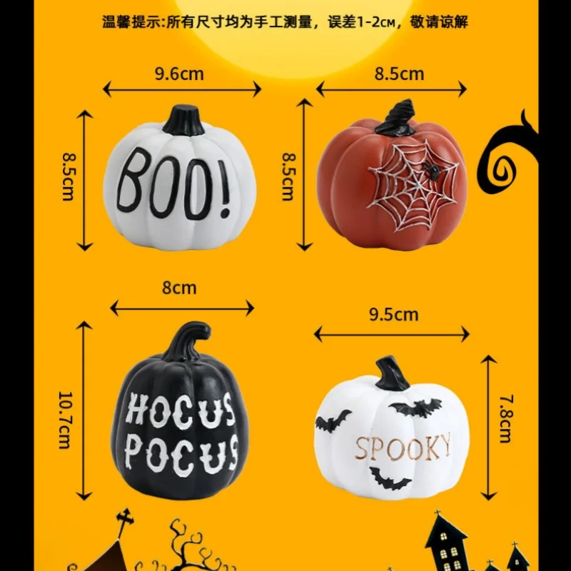Halloween Decor home outdoor Ornaments Resin Thanksgiving Pumpkin Set Fall Pumpkin Fall Thanksgiving Harvest Home Decorations