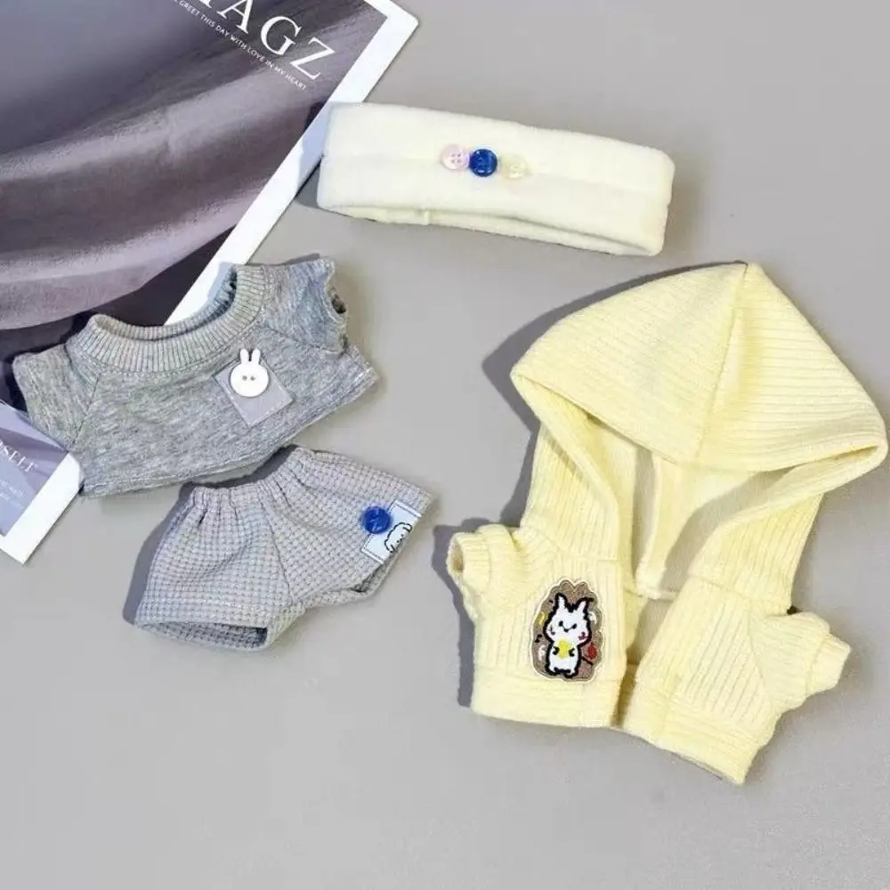 

Playing House Style 20cm Cotton Doll Clothes Cartoon T-shirt Outfit Cotton Doll's Clothes Mini Fashion Doll Clothes