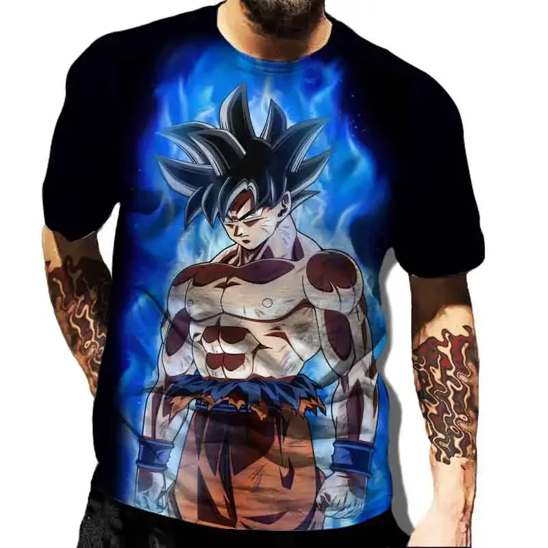 

Japanese Marvel 7 Dragon Ball Children's Adult Top T-shirt Short Sleeved Mario Summer Men's Children's T-shirt Short Sleeved