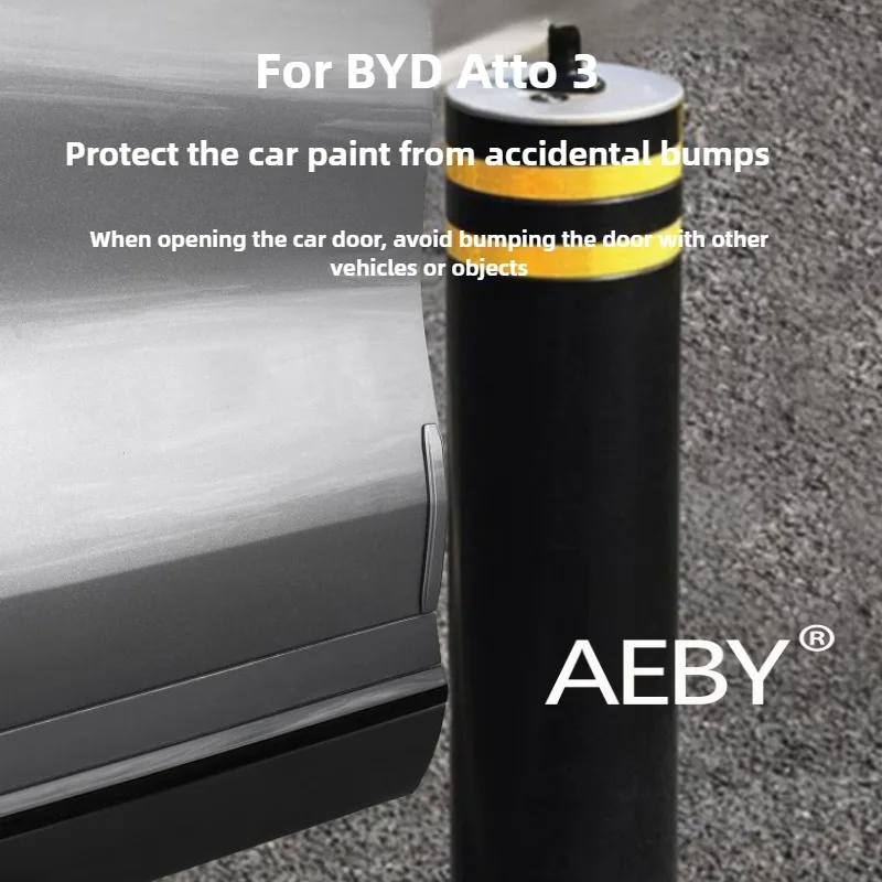 AEBY BYD Atto 3 스마트 드라이빙 에디션 2025 차량 도어 보호대, 스크래치 방지 보호 몰딩 차량 액세서리