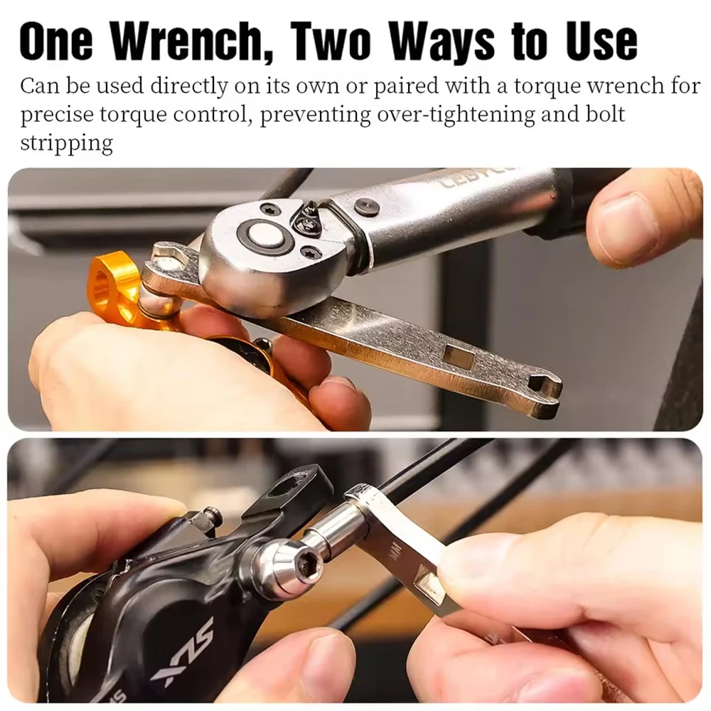MTB Road Bicycle Oil Pipe Torque Wrench Oil Brake 7MM-8MM Open Pipe Locking Screw Wrench Bike Brake Locking Repair Tool