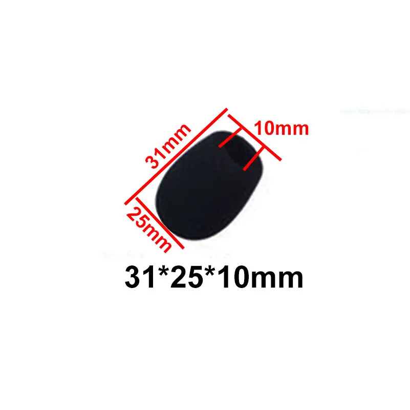 JCD 10 stks Mini Microfoon Foam Covers Mic Protector Covers Vervanging Headset Voorruit Spons Cover Microfoon Cover voor Microfoon - afbeelding 1