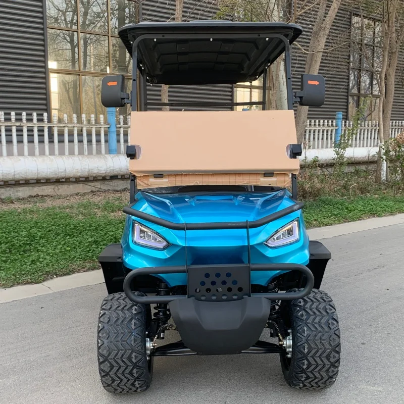High Quality Pure Electric Golf Cart Suitable For Park/School/Farm/Villa Patrol Car Off Road Tire Aluminum Alloy Wheels Bumper