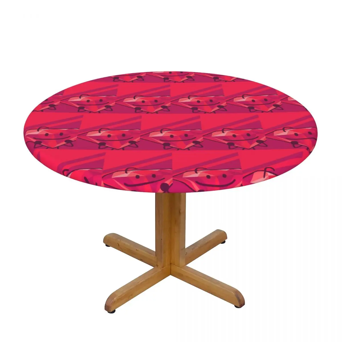 Bfdi Battle For Dream Island Game Waterproof Round Tablecloth Oilproof Table Cloth for Kitchen Events Dining Table Cover