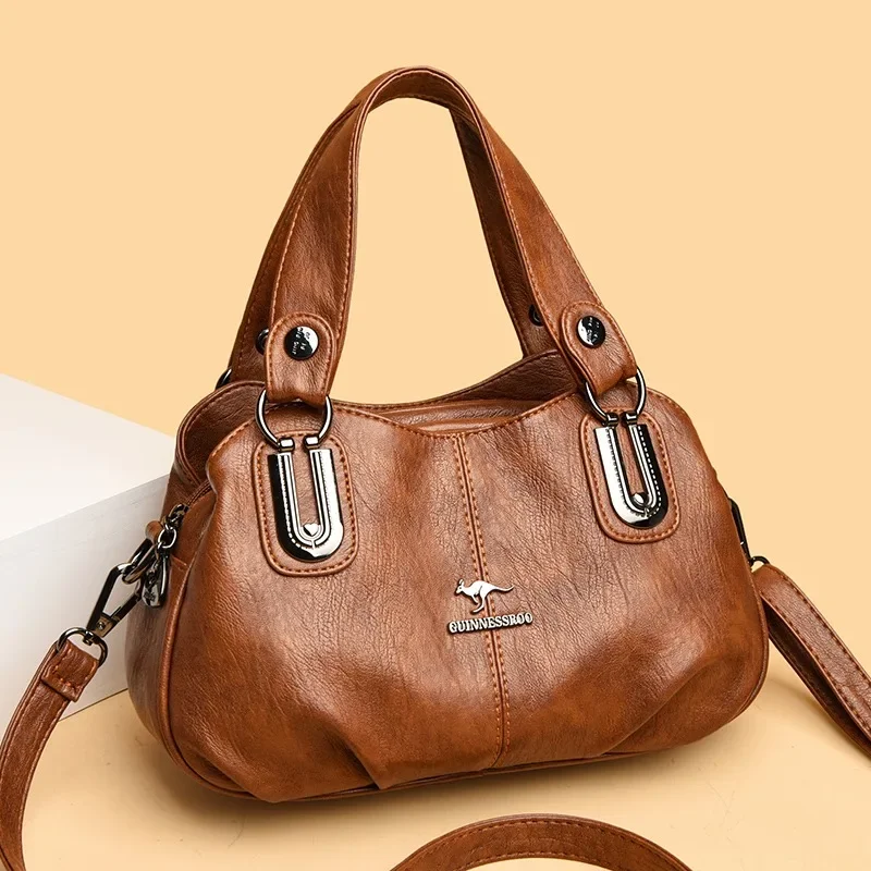 

Pu Solid Thread High Capacity Zipper Hasp Button Shoulder Bags Fashion Handbag 2024 Hot Sale Women's Bag Bolsos De Señora Bolso