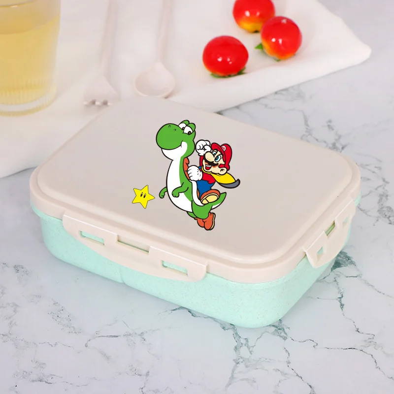 Super Marios Bros Lunch Box Game Print Rice Boxes Boys Girls Cartoon Portable Food Bento Boxs Picnic Lunchboxes Students Gifts