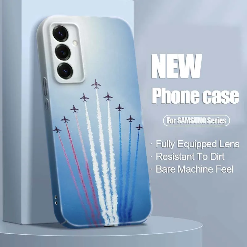 Airplane Plane Art Popular For Samsung A73 A57 A56 A55 A53 A51 A37 A36 A35 A26 A21s A16 A15 A07 5G Feilin Shell Phone Case