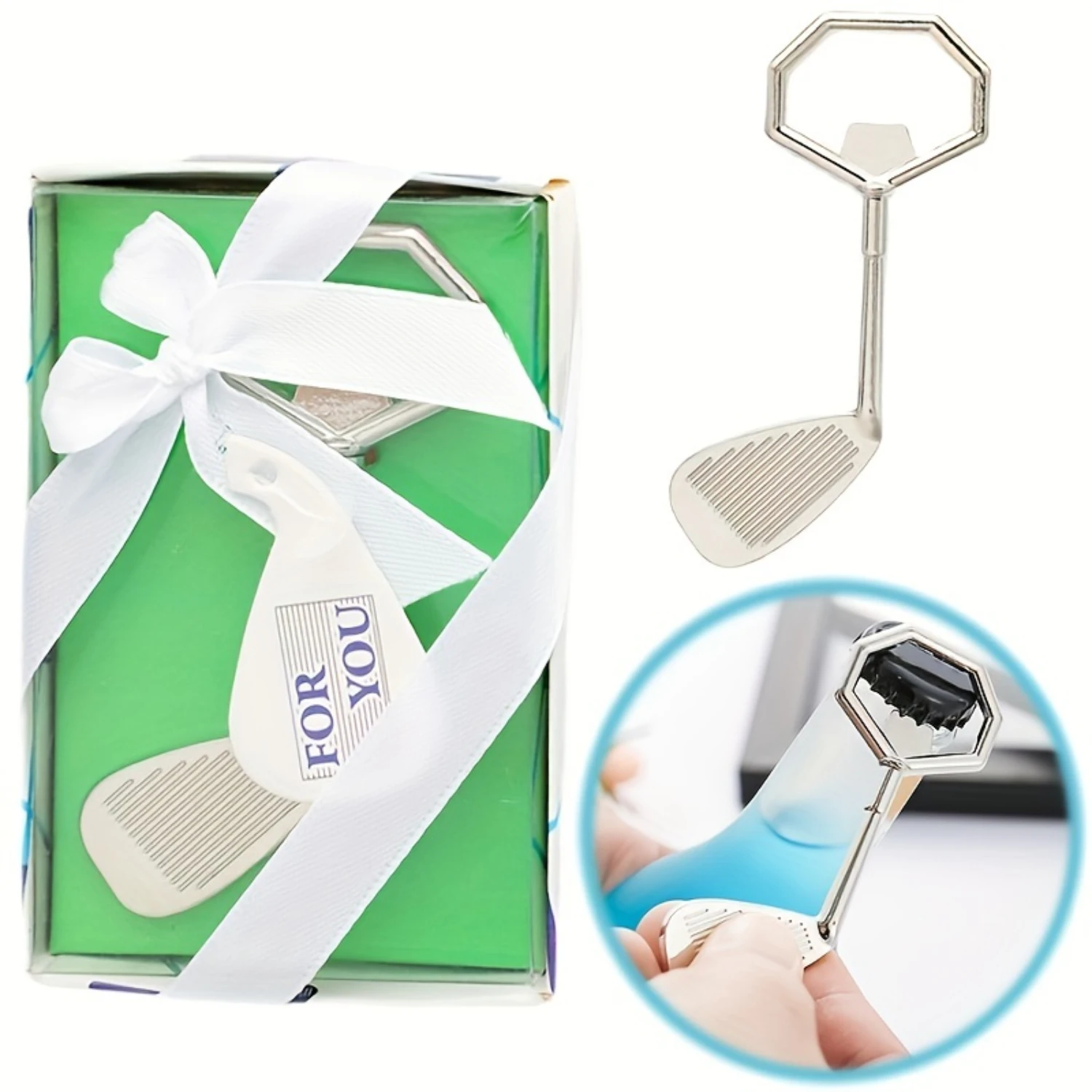 

2pcs, Metal Bottle Opener, Creative Golf Shape Bottle Opener, Solid Color Bottle Opener, Suitable For Or Household, Barware Too