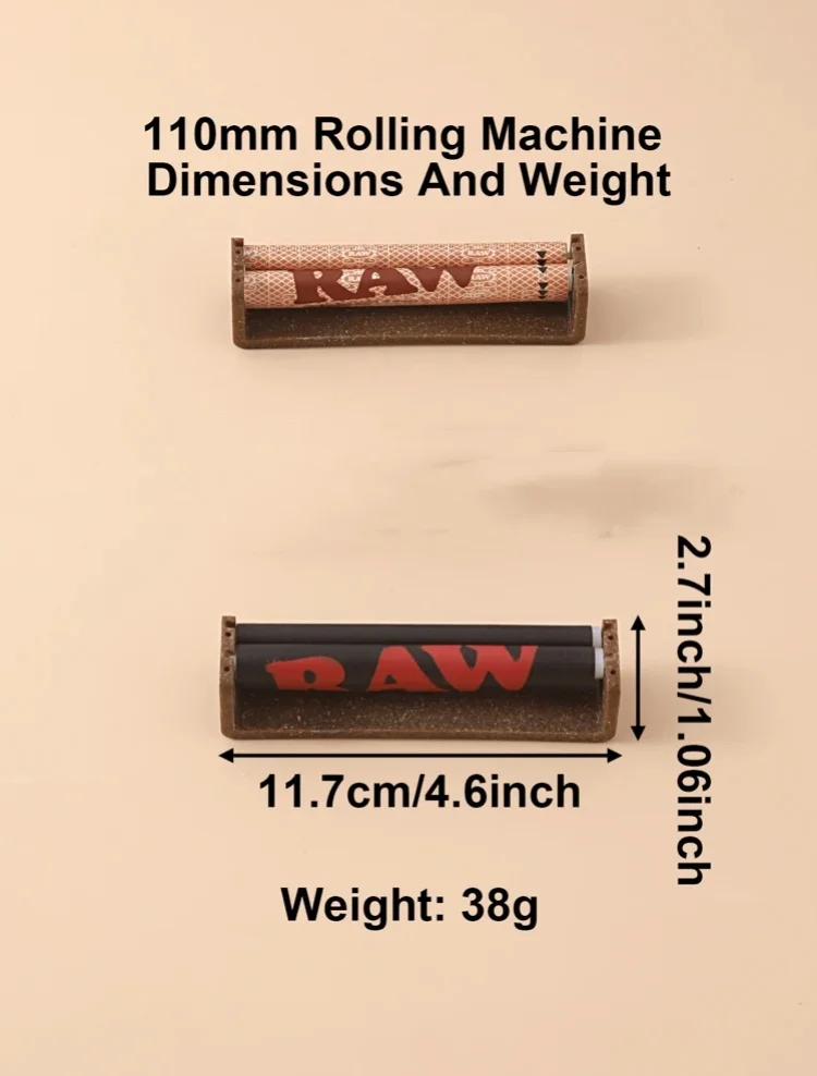 أداة صنع السجائر القابلة للتحلل 110 مللي متر/70 مللي متر المحمولة دليل التبغ عشب الأسطوانة مخروط آلة لف #2