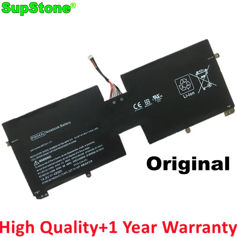 SupStone Genuine Original PW04XL HSTNN-IBPW Laptop Battery For HP Spectre XT TouchSmart 15-4000EW,15-4000eg,TPN-C105 697231-171