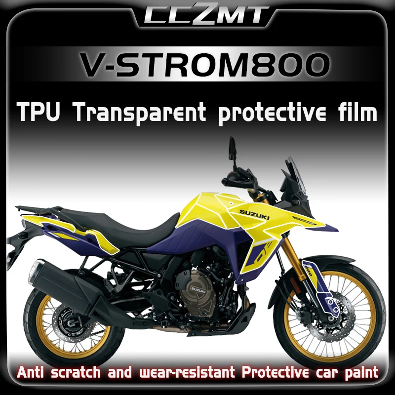 

For SUZUKI V-strom800 V-strom 800 Invisible Car Coat Fuel Tank Protective Film Transparent Sticker Modified Accessories