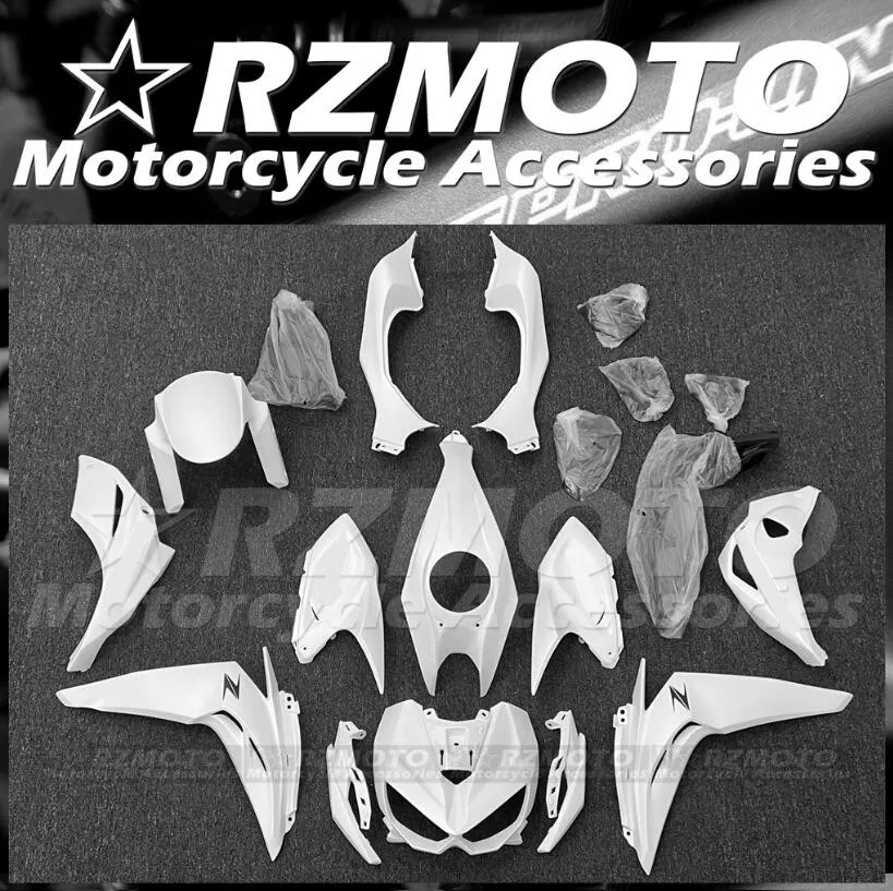 Neues ABS-Motorrad-Verkleidungsset, passend für Kawasaki Z1000 2014 2015 2016 2017 2018 2019, Karosserie-Set, individuell, weiß glänzend