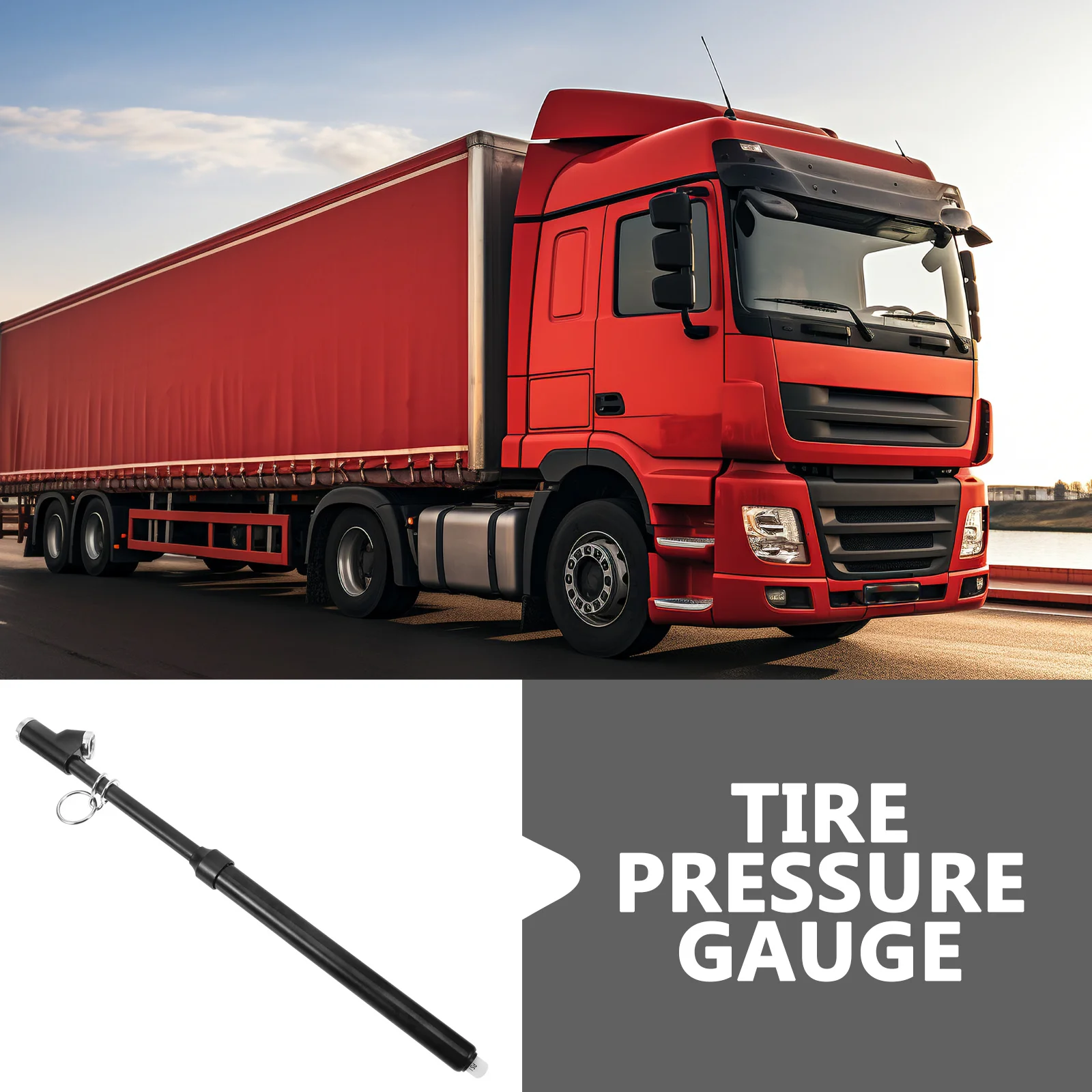 

Portable Tire Pressure Gauge for Cars Heavy Duty Plastic and Stainless Steel Pencil Style Precision Pressure Checker for Auto