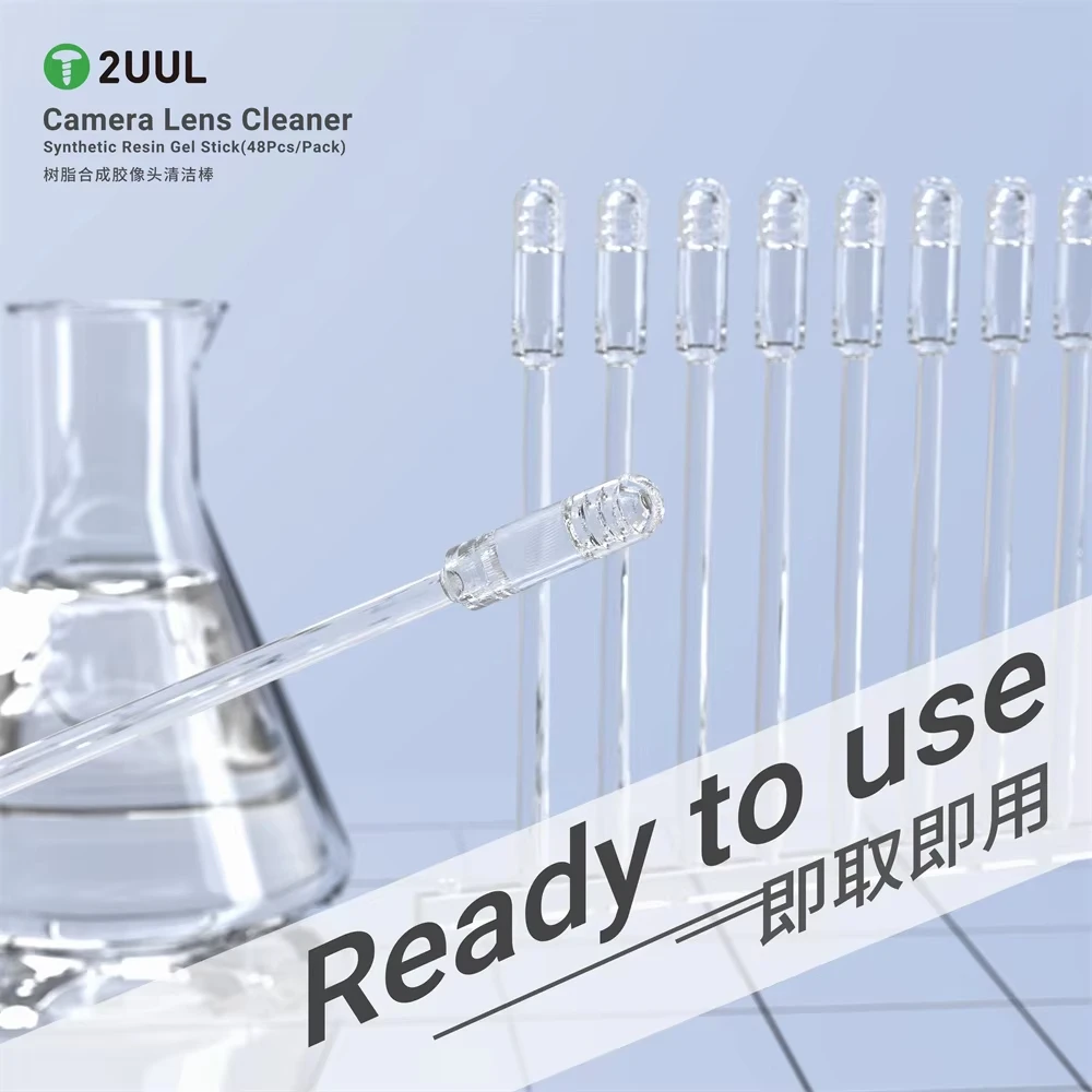 2UUL  CL21 Camera Lens Cleaner 48pcs/pack Synthetic Resin Gel Stick for iPhone Android Camera Lens Dust Fast Clean No damage