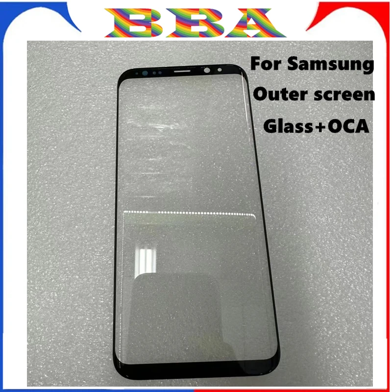 3PCS OEM Front Screen Outer Glass With OCA For Samsung S8 S9 S10 S20 S21 S22 S23 S24 Note 9 10 20 Ultra LCD External Lens Glass