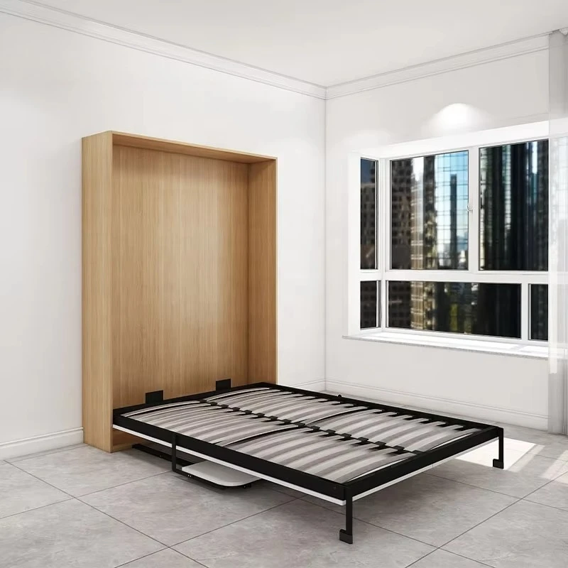 

Modern Smart Space Saving Vertical Tilt Bed Pakistan Folding Hidden Wall Bed with Desk