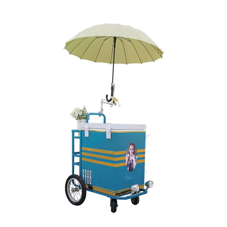

Mini Electric Used Popsicle Tricycle Delivery Vendor Electric Wheel Ice Cream Cargo Bike