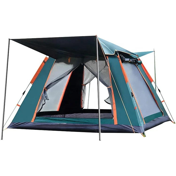 

Windproof Pop Up Family Camping Tent 3-5 Person Tent Portable Instant Automatic Tent for Camping Hiking Mountaineering