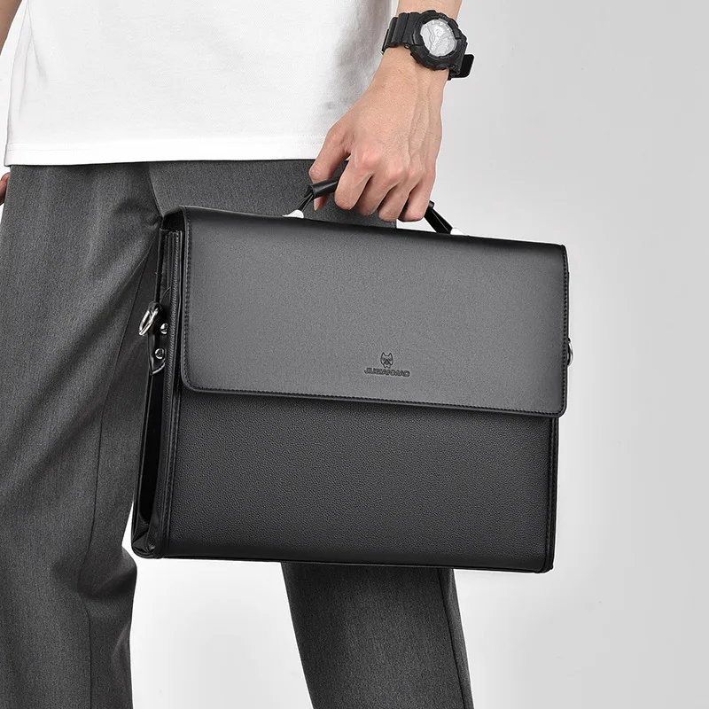 Borsa per laptop di nuovo stile Valigetta per viaggio d'affari Borsa a tracolla di grande capacità