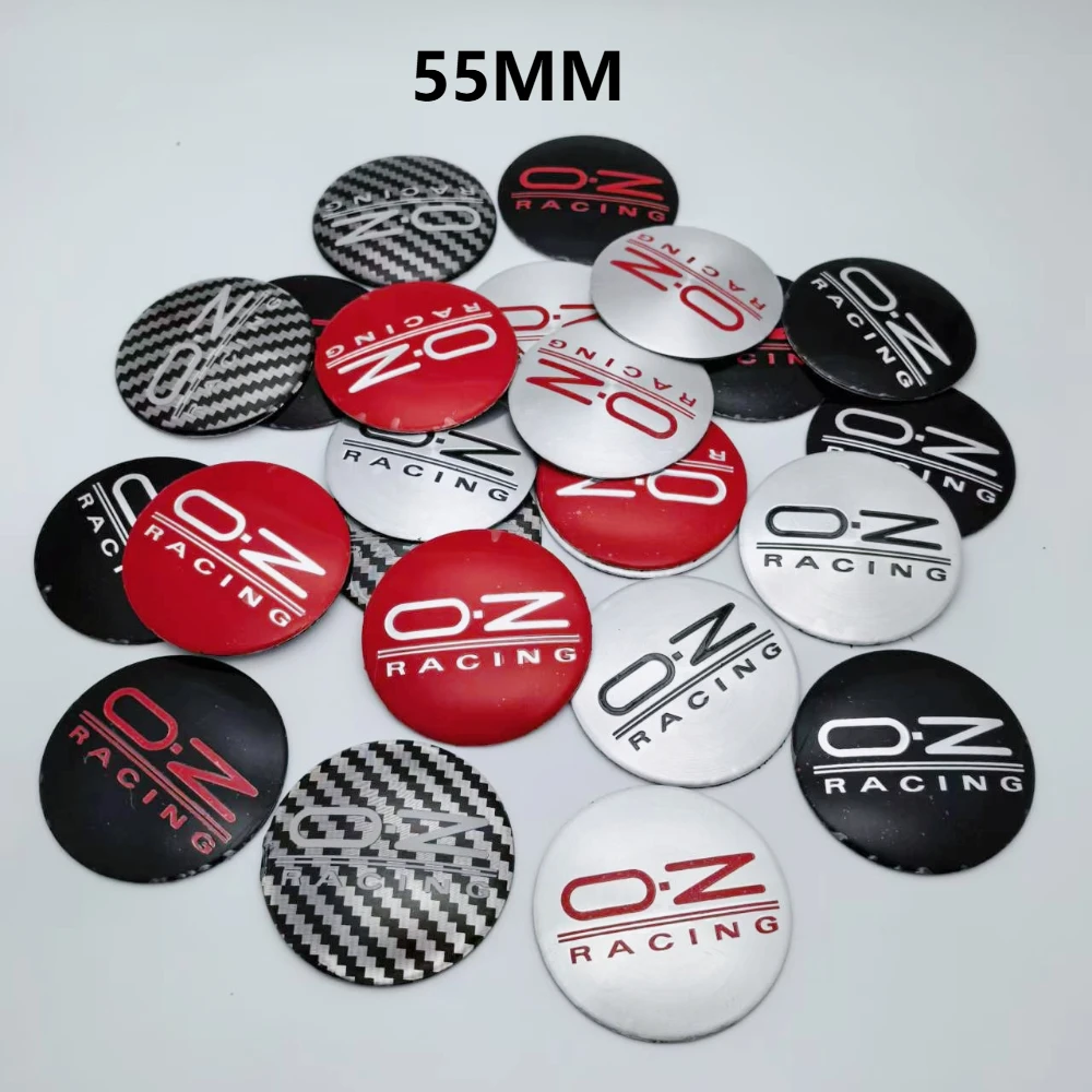 

4pcs 55MM O.Z OZ Racing Logo Emblem Car Stickers Accessories for OZ Car Wheel Center Caps Wheels Rim Hubcap Cover Badge Replace