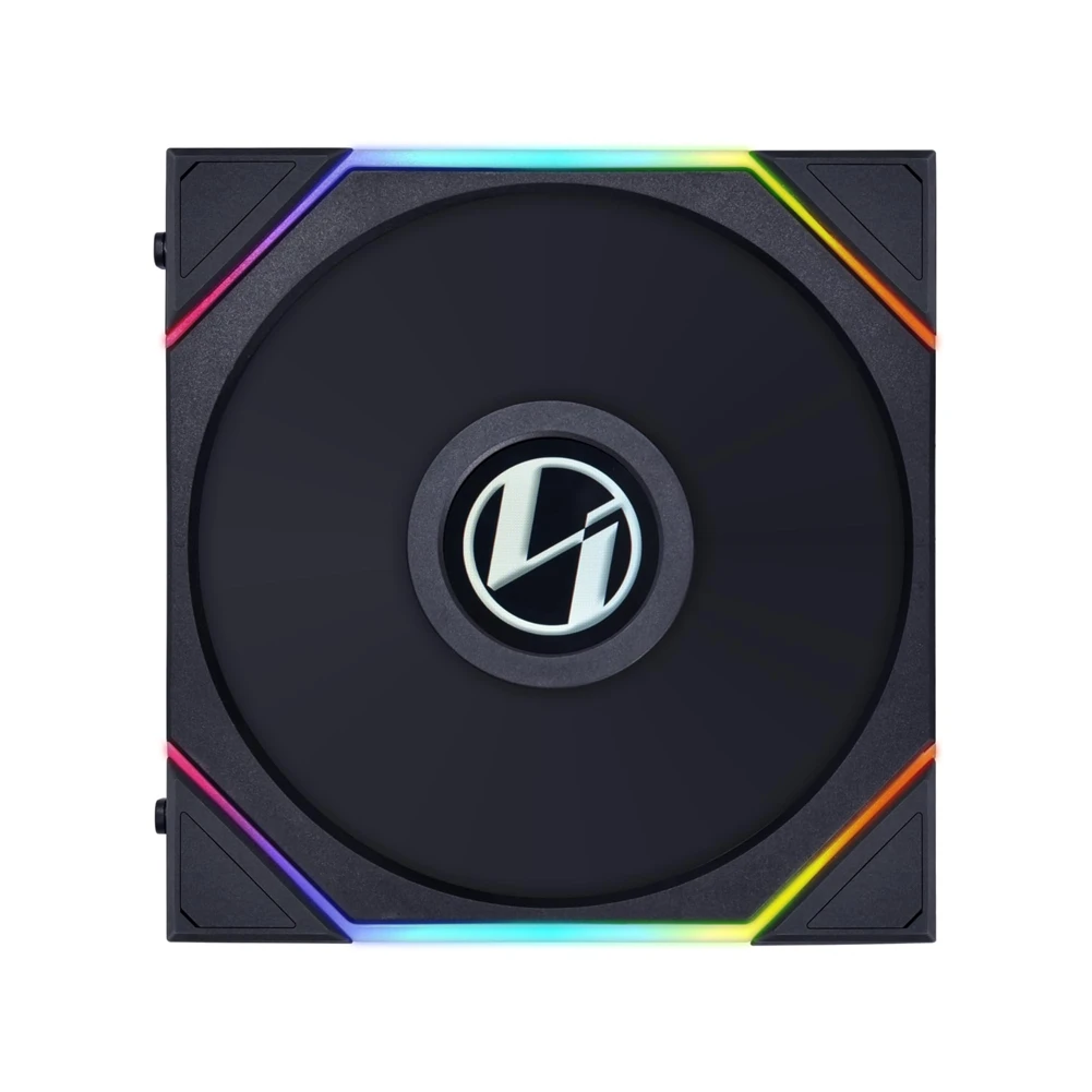 LIAN LI UNI FAN TL LCD 140 مم شفرة عكسية واحدة RGB مروحة سائل ديناميكي محمل أسود A002