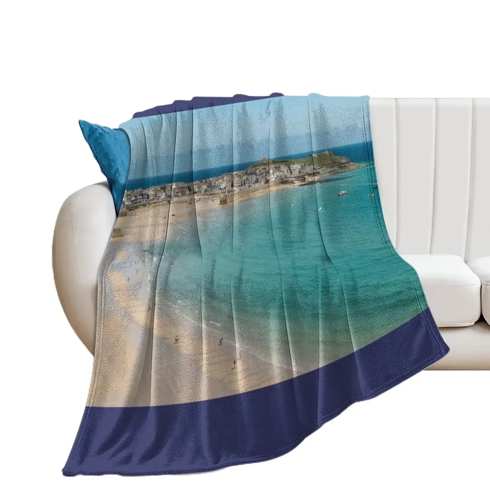 

St Ives panorama Throw Blanket Comforter Loose Fashion Sofas anime Blankets