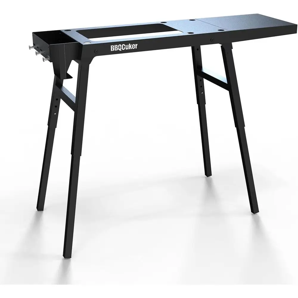 

Griddle Stand or 17"and 22" Tabletop Griddle, oldable Grill Table with Adjustable Legs, a Removable Side Shel, Paper Towel Holde