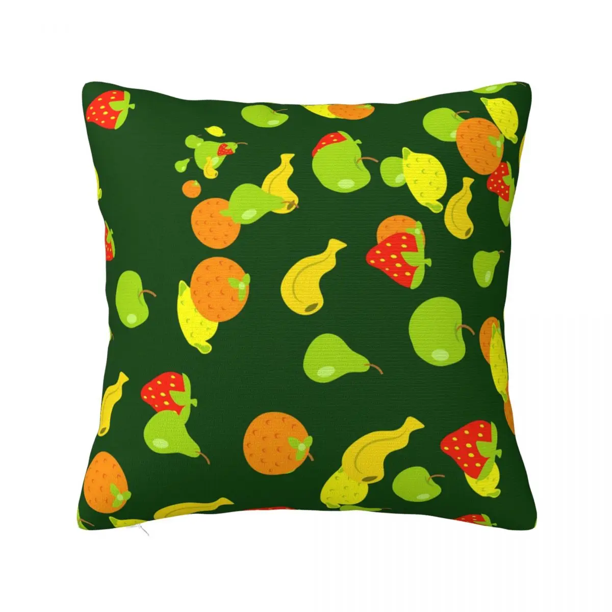 Printed Seamless Tile Fruits Pillowcase Polyester Cushion Cover Decoration Pillow Case Cover Home Square 18