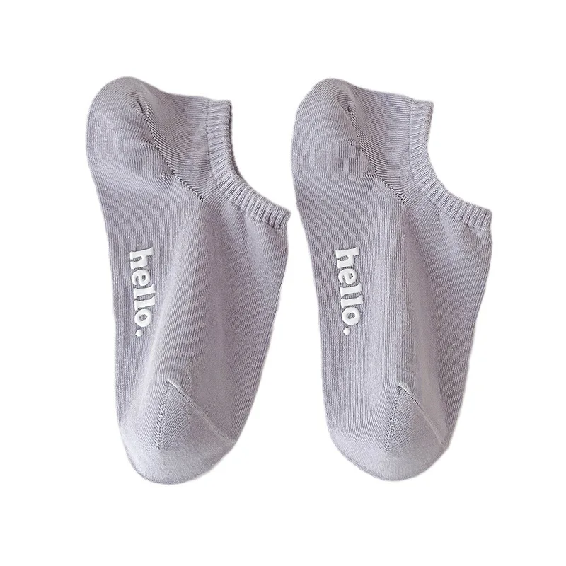 Spring Summer New Thin Socks Female Cream Word Mother and Daughter Cotton Socks Breathable Ship Socks Female