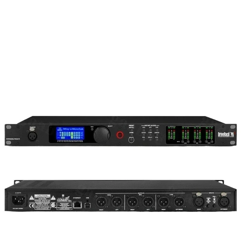 PA2 260360 professional digital audio processor, large-scale stage performance audio line array divider