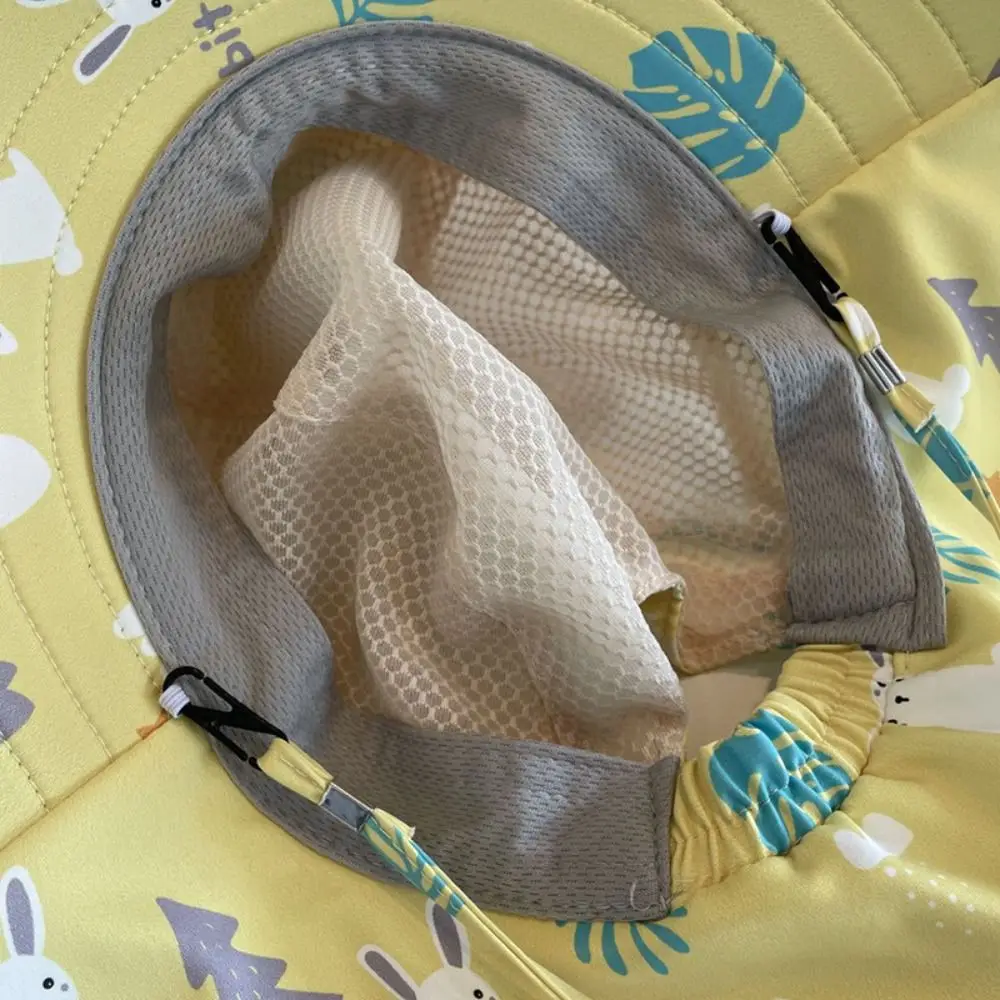 Bucket Cap Summer Baby Hat With Whistle Neck Ear Cover Children's Sunscreen Hat Breathable Anti UV Kids Beach Caps