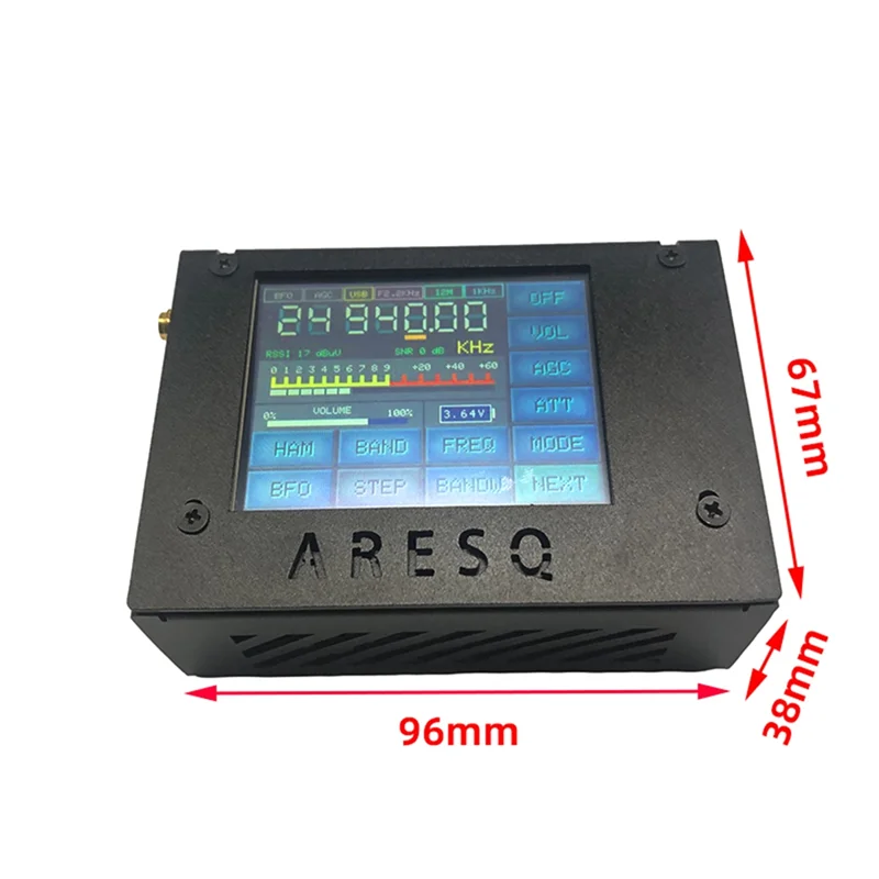 Vollfrequenz-DSP-Empfänger AM FM SSB Hochempfindlicher Funk-RDS-Kurzwellenempfänger mit vollem Touchscreen
