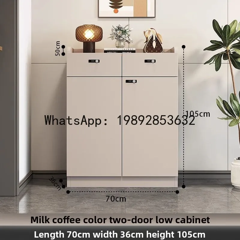 Z1 Lockable Shoe Cabinet Anti-Theft Password Household Outdoor Cabinet Hallway Elevator Entrance Corridor Storage Cabinet