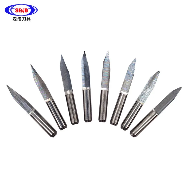 10Pcs 10/15/20/25/30/40/45/60/90องศา PCB แกะสลักบิต V Shap ปลายมิลล์ทังสเตนคาร์ไบด์3D 3.175 1/8เครื่องตัด