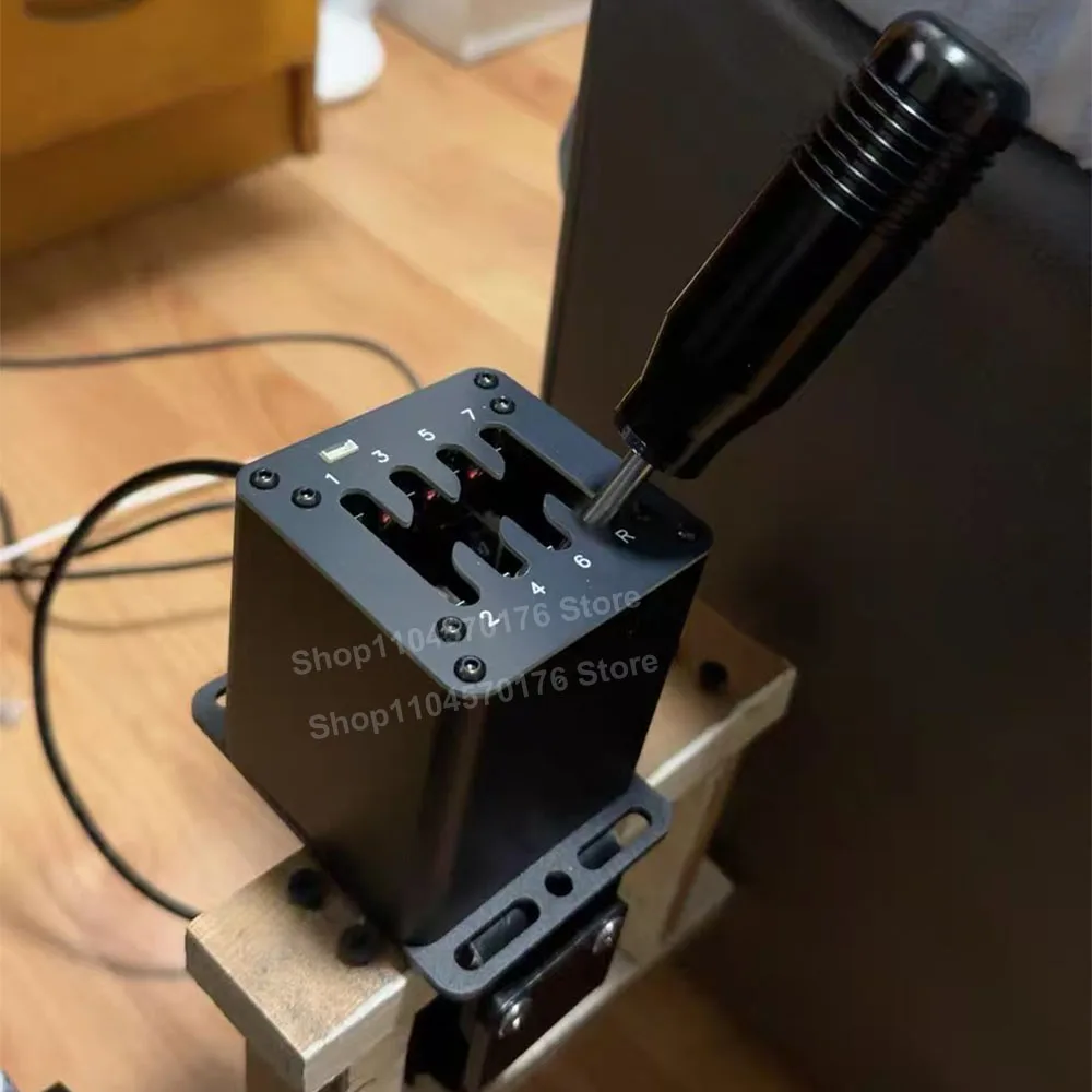 جهاز محاكاة السباق للكمبيوتر الشخصي USB Game H Gear Shifter لـ Logitech G29 G25 G27 لـ Thrustmaster T300RS/GT لسباق المحاكاة
