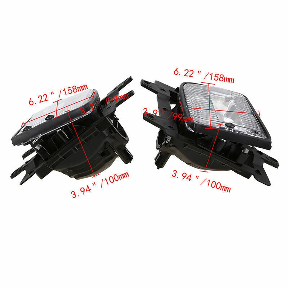 2Pcs Car Fog Lamps Front Bumper Daytime Running Lights DRL Headlamp For 3 Series E30 82-94 (No Bulb) 63171385945 63171386049