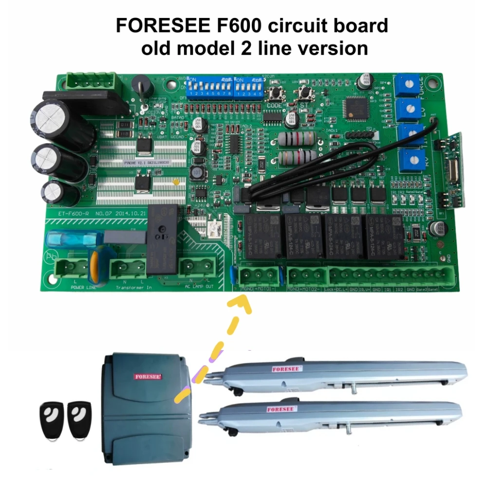 FORESEE Original Circuit Board For F600 Electric Door Machine Control Board Control Box Accessories FR36 remote control