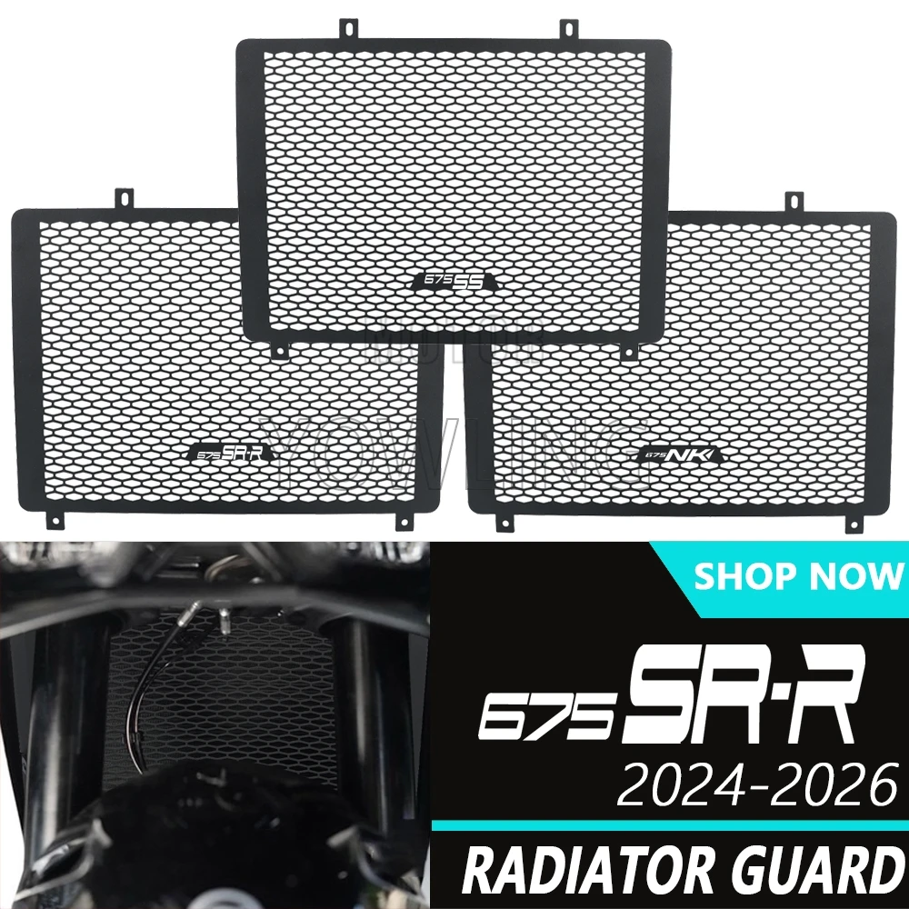 

675SS 675NK Motorcycle Radiator Grille Guard Cover Protection Water Tank Shield FOR CFMOTO 675SR-R 675 SRR NK SS 2024 2025 2026